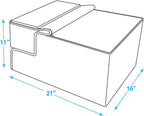 Dog Stairs & Steps - Foam Steps for Small Dogs & Cats, Non-Slip Indoor Balanced Pet Step Support, Dog Ramp, No Assembly, Foldable Stair, 3-Step