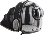 Black Cat Carrier Dog Carrier Backpack, Pet Carrier Back Pack Pack for Small Medium Cat Puppy Doggie, Dog Body Carrying Bag Travel Space Capsule for Travel, Hiking, Walking & Outdoor Use